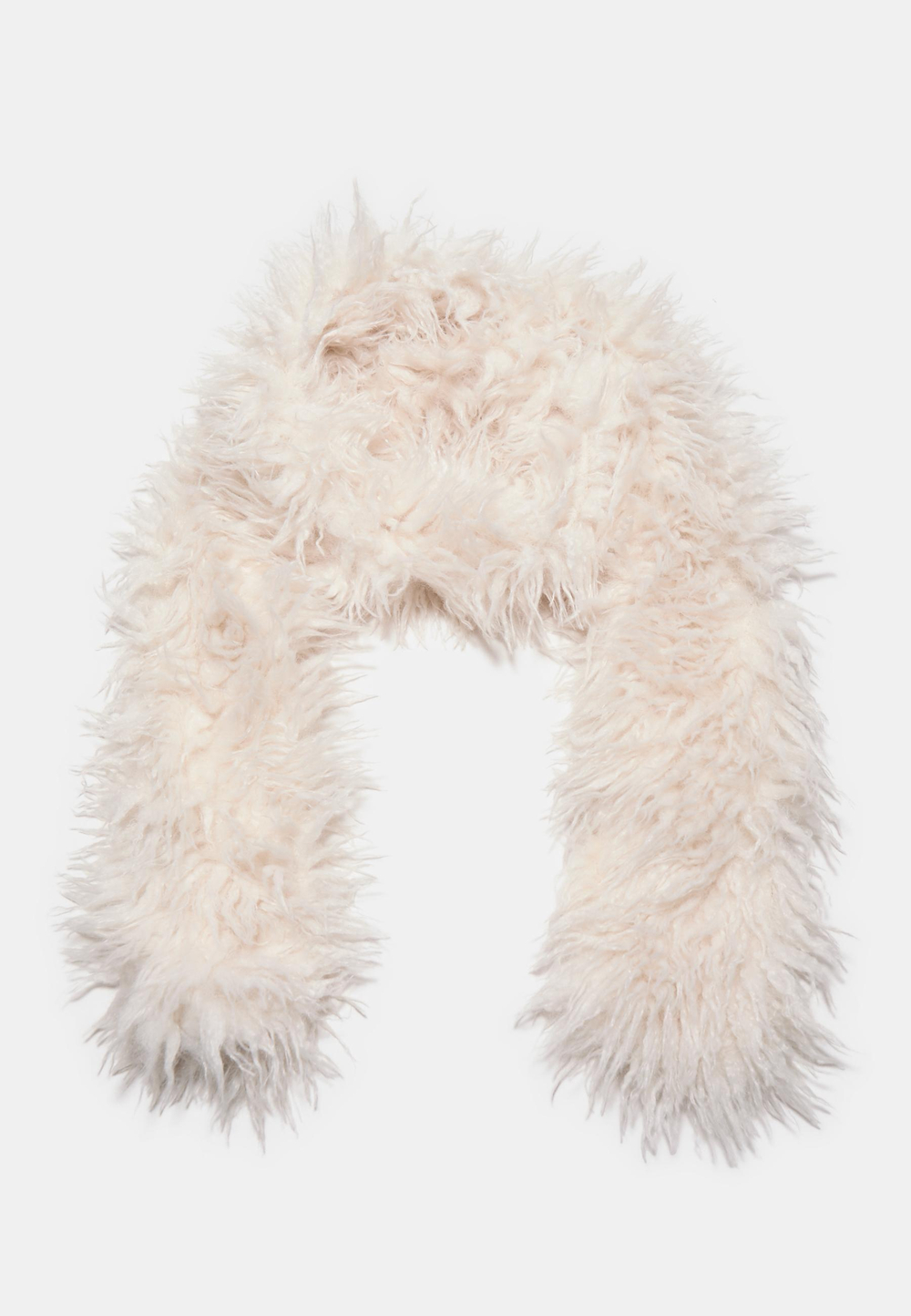 STRADIVARIUS Шарф из искусственного меха, экрю