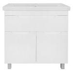 Комплект Тумба Azario KANTRI 80/1Н 800х460х870 напольная, с раковиной Фостер 80, белый глянец (CS00097256)