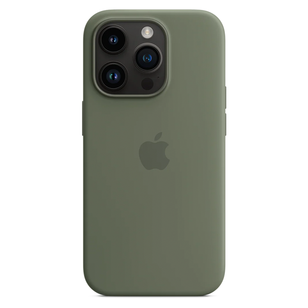 Силиконовый чехол с поддержкой MagSafe Apple Silicone Case для iPhone 14 Pro, Olive (Оливковый)