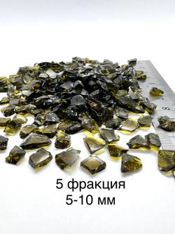 Стеклянная крошка Оливковая фракция 5