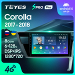 Teyes SPRO Plus 10,2" для Toyota Corolla, Auris 2017-2018