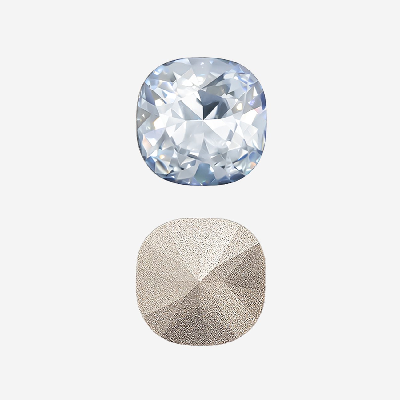 Кристалл Кушон (Сushion), оттенок "Серебристый оттенок"/"Silver Shade", 10мм