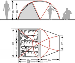 Кемпинговая палатка VAUDE Division Dome 5P
