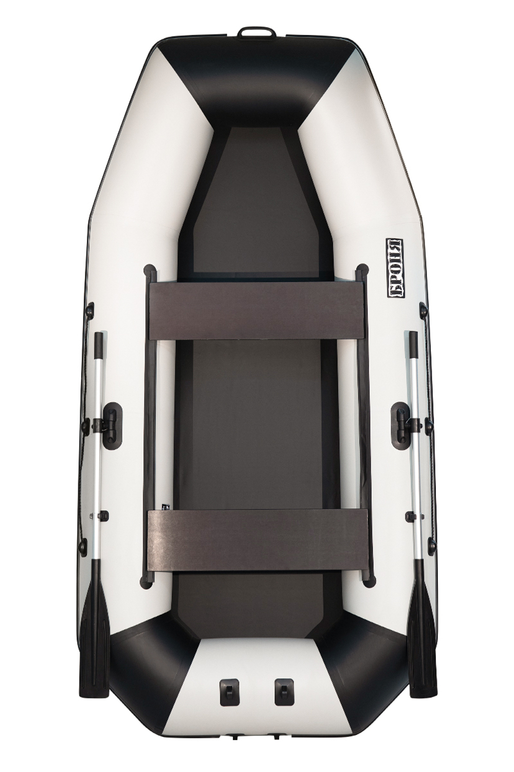 Броня-300 М белый-черный (лодка ПВХ с усилением)