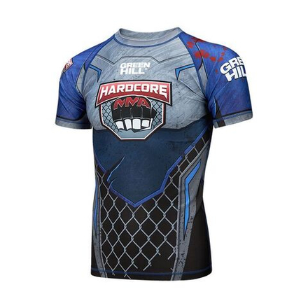 RGI-10569 Рашгард RASH GUARD HARDCORE черно-синий