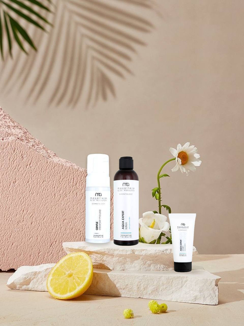 Mesaltera by Dr. Mikhaylova Aqua Expert Kit - Набор Аква Эксперт от Мезалтера - Увлажнение для обезвоженной кожи (Gentle Cleanser Mousse - Универсальная пенка для умывания + Aqua Expert Крем + Aqua Expert Лосьон)