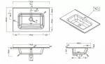 Тумба с раковиной BelBagno ETNA H60 2C 70 Bianco Lucido