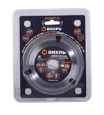 Диск пильный по дереву для УШМ Вихрь 125х22 мм, 3 зуба + кольцо 20/22