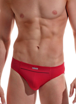 Мужские трусы-слипы с контрастной полоской (Размер: L) (Цвет: темно-синий)