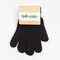 Перчатки женские Collorista однослойные, цв. чёрный, р-р 19 см