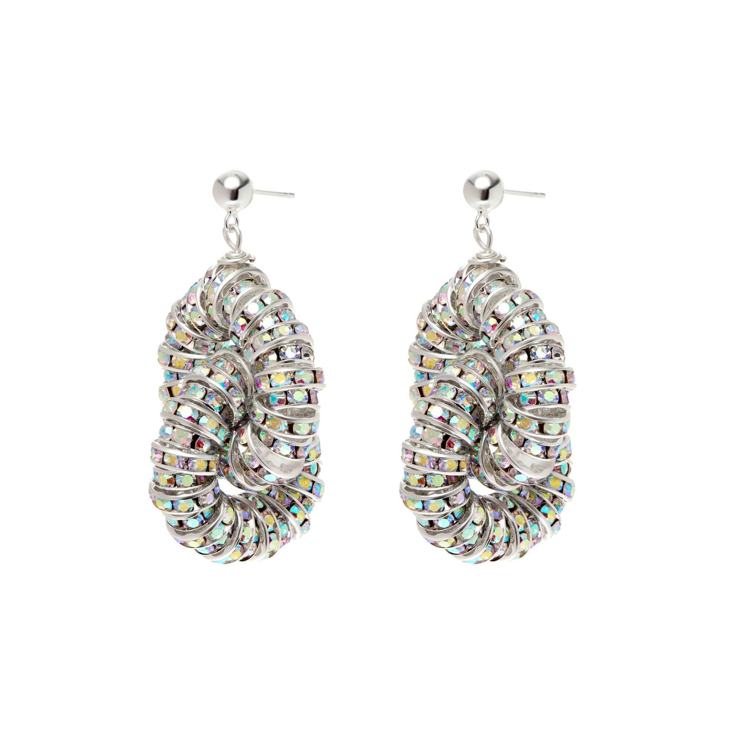 Серьги Diamond Tire Earrings - Silver