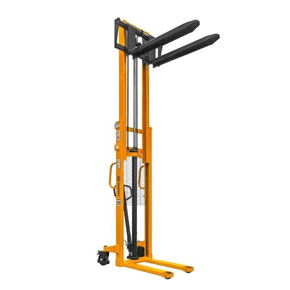 Ручной гидравлический штабелер SDJA 1530 (г/п 1.5 т, 3 м, раздвижные вилы) SMART