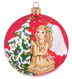 НФШ-1670/1 Ел.украшение Шар «Ангел» 100 мм