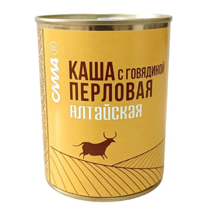 Каша Алтайская Перловая с говядиной ж\б 340 гр