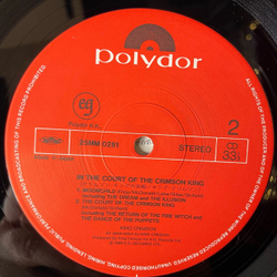 Винтажная виниловая пластинка LP King Crimson, In The Court Of The Crimson King (An Observation By King Crimson) (Япония 1983) (Оби)