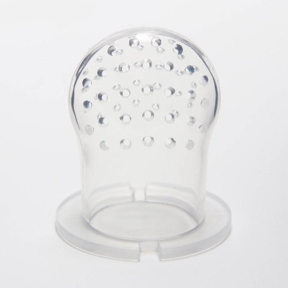 4313595 Ниблер "Котик", с силиконовой сеточкой, цвет розовый