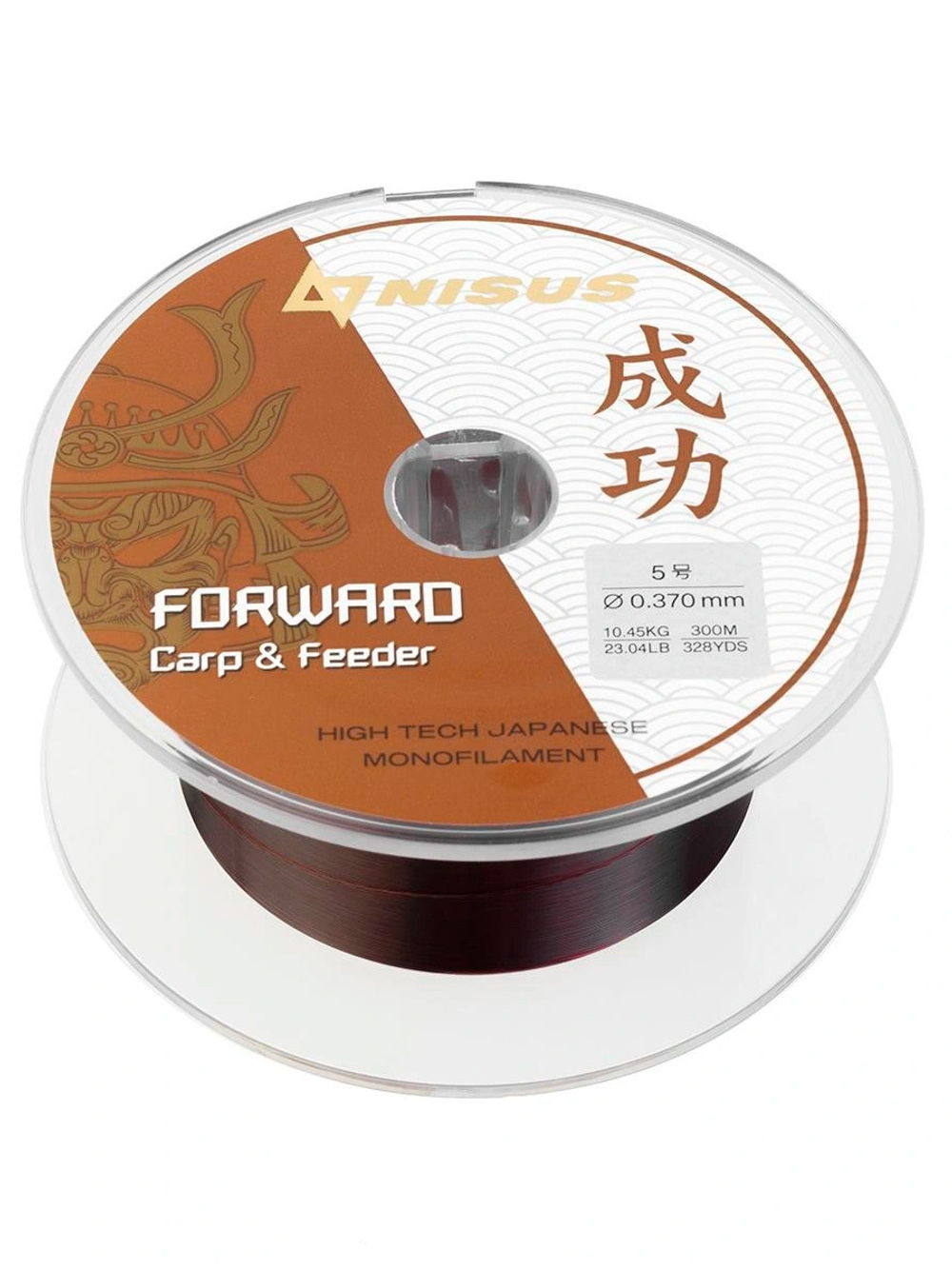 Леска для рыбалки Nisus FORWARD Carp&Feeder brown Nylon 0,437mm/150m (N-FCF-0437-150)
