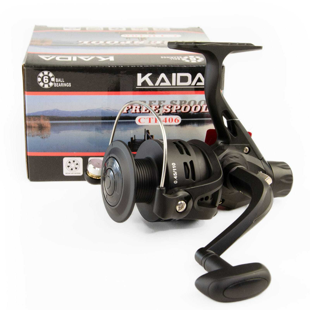 Безынерционная катушка 4000 Kaida CTR 406 (6BB, пласт. шпуля)