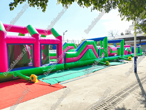 Коммерческая надувная полоса препятствий "Азарт"