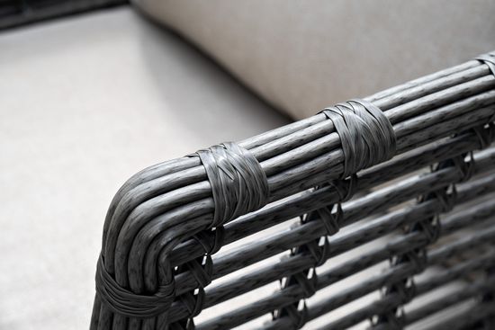 "Валенсия" лаунж-зона из искусственного ротанга, цвет серый