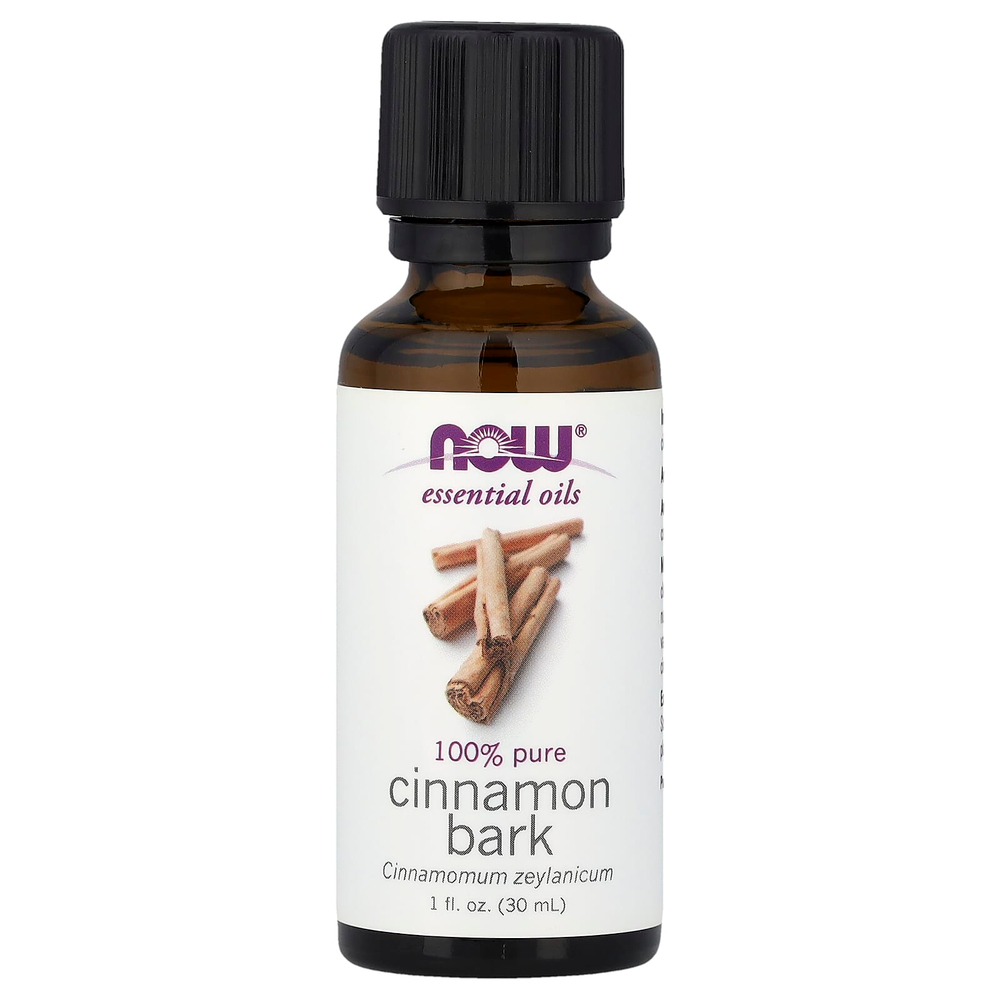 NOW Foods, Essential Oils, эфирное масло коры корицы, 30 мл (1 жидк. унция)