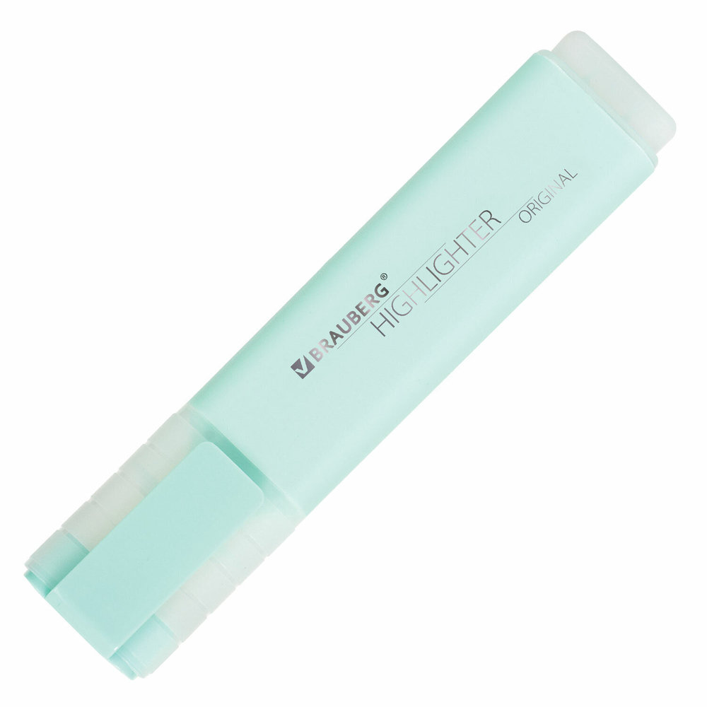 Текстовыделитель BRAUBERG "ORIGINAL PASTEL" БИРЮЗОВЫЙ линия 1-5 мм (24 штуки в упаковке)