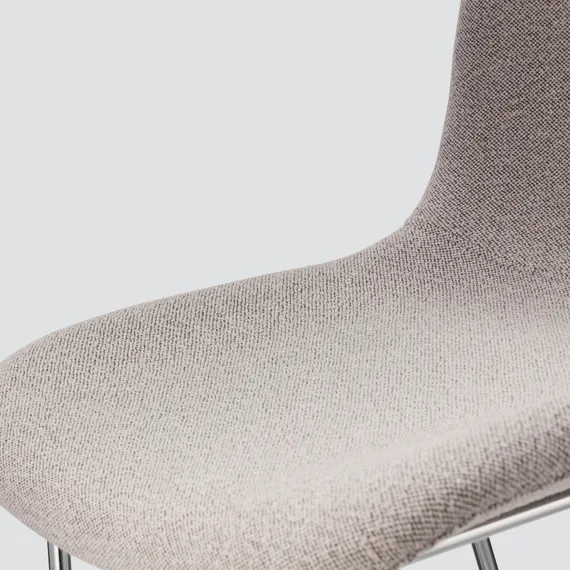 Барный стул Neo Soft 77 см, серый, ножки хром