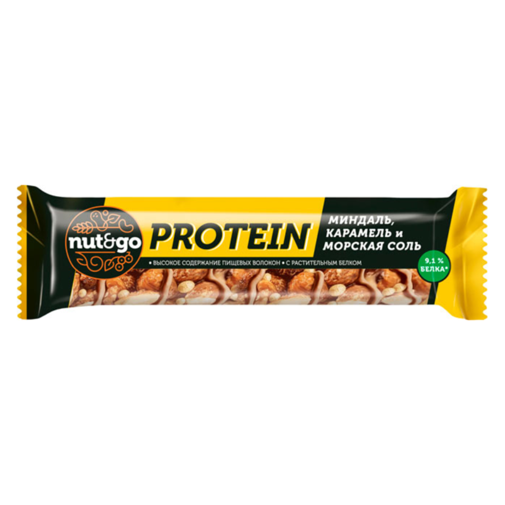 Батончик Nut go Protein миндаль и карамель 40 гр