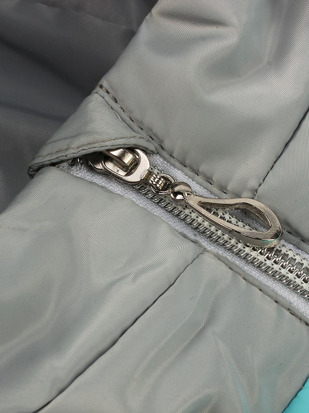 Куртка для девочек "Аглая" 30, 116р, небесный/серебро