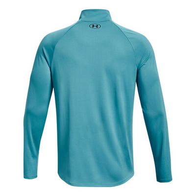 Мужское теннисное поло Under Armour Tech 2.0 Half-Zip Warm Up Long Sleeve Men - Turquoise