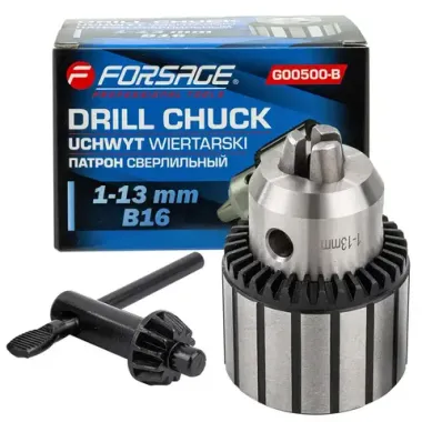 Патрон цанговый для дрели (1-13мм, B16) Forsage F-G00500-B