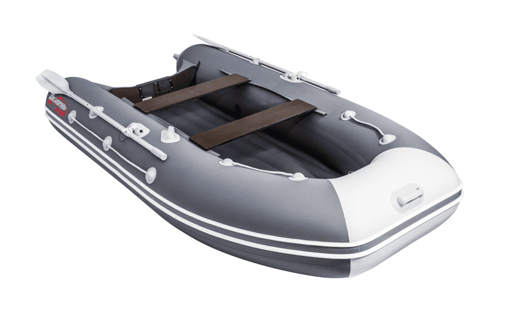 Лодка ПВХ ТАЙМЕНЬ LX 3400 НДНД + 2х-тактный лодочный мотор GOLFSTREAM T 15 BMS