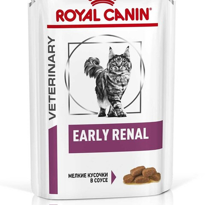 Royal Canin VET Early Renal 85 г - диета консервы (пауч) для кошек при ранней стадии почечной недостаточности