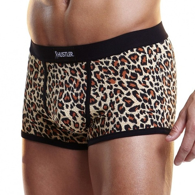 Мужские боксеры на узкой резинке (Размер: L) (Цвет: серый камуфляж)