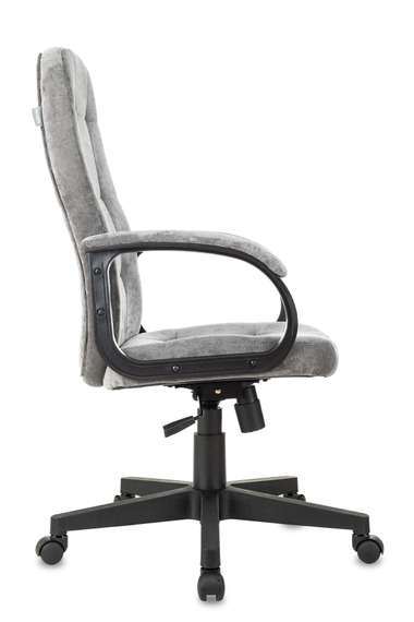 Кресло руководителя Бюрократ CH 002 серый Light-19 крестов. пластик