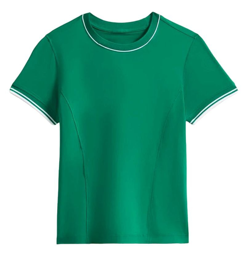 Женская теннисная футболка Wilson Team Seamless T-Shirt - зеленый