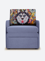 Кресло-кровать "Миник" с подлокотниками, купон Хаски