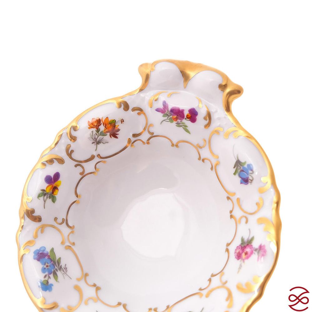 Конфетница Queen's Crown Мейсенский букет 18см