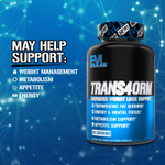 EVLution Nutrition, Trans4orm®, добавка для поддержки снижения веса, 120 капсул