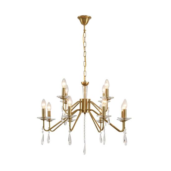 8319/12 CLASSI шампань/прозрачный, металл/хрусталь Люстра E14 12*40W 220V SEVERINA