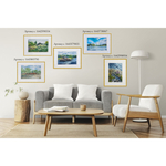 Картина авторская акварельная в паспарту 30х40 см на стену для интерьера "На причале"