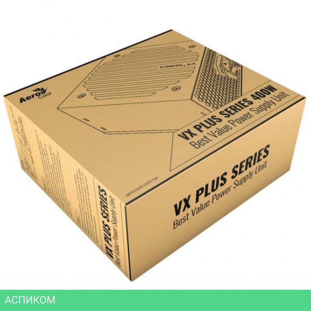 Блок питания Aerocool VX PLUS 400 120mm без кабеля (VX-400 PLUS)