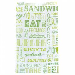 Пакет для гамбургера   14+7*22 см, зелёный, 500 шт/уп, жиростойкий пергамент, Garci