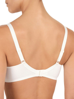 Бюстгальтер с мягкой чашкой из мягкой микрофибры с мерцающим блеском (Размер: 100D) (Цвет: белый)