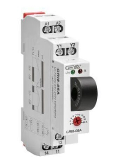 Реле контроля переменного тока GEYA GRI8-05A с защитой от перегрузки