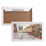 Алмазная мозаика Alingar, на подрамнике, с полным заполнением, (глянц), 20х30 см, 19 цветов, "Городская площадь"