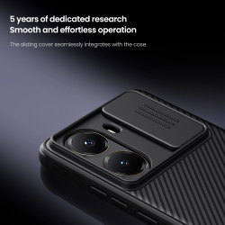 Чехол с защитной шторкой для камеры от Nillkin на Xiaomi Poco X7 Pro, серия CamShield Pro Case