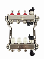Коллекторная группа с расходомерами САРМАТ 1"x3/4" 3 вых. нерж с в /о SS2200 (CN)
