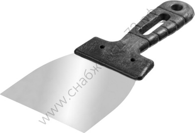 СИБИН 80 мм, пластиковая ручка, нержавеющий, Шпатель (10079-080)