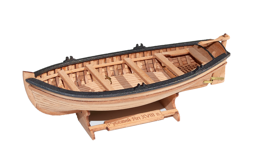 Jolly-boat (4-oar) +  figurine